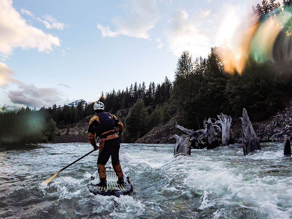 Tackling Some Of BC’s White Water Rivers On A SUP