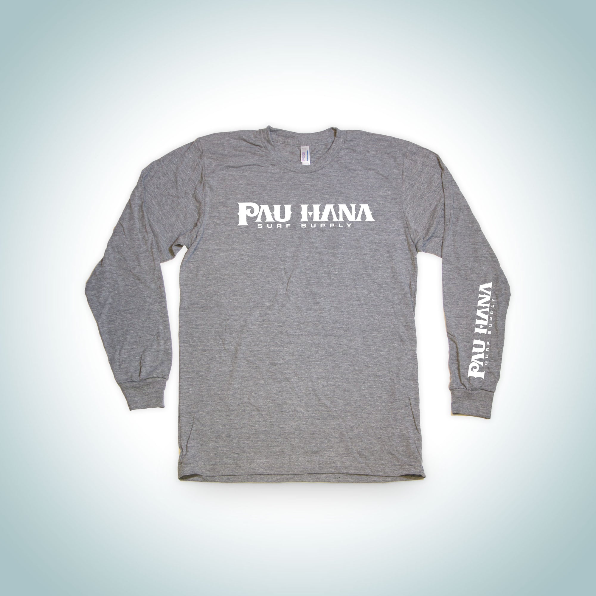 Pau Hana Logo Graphic Longsleeve Tee S / Grey T-Shirts Surf Supply