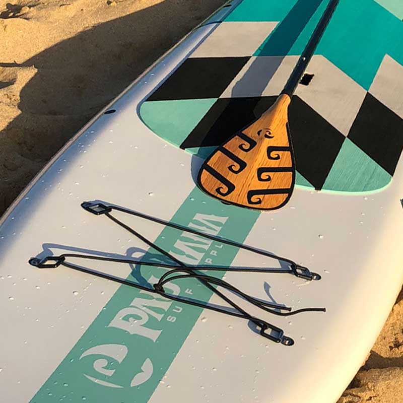 the Big EZ Hawaiian paddleboard on the sand