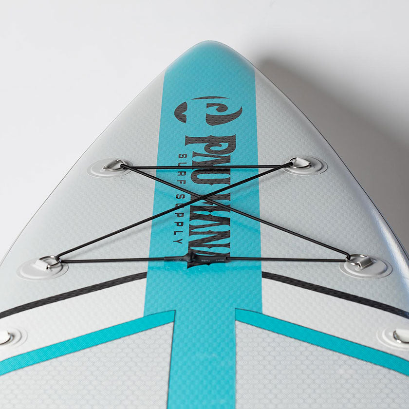 Bungee tie doen feature on inflatable paddleboards