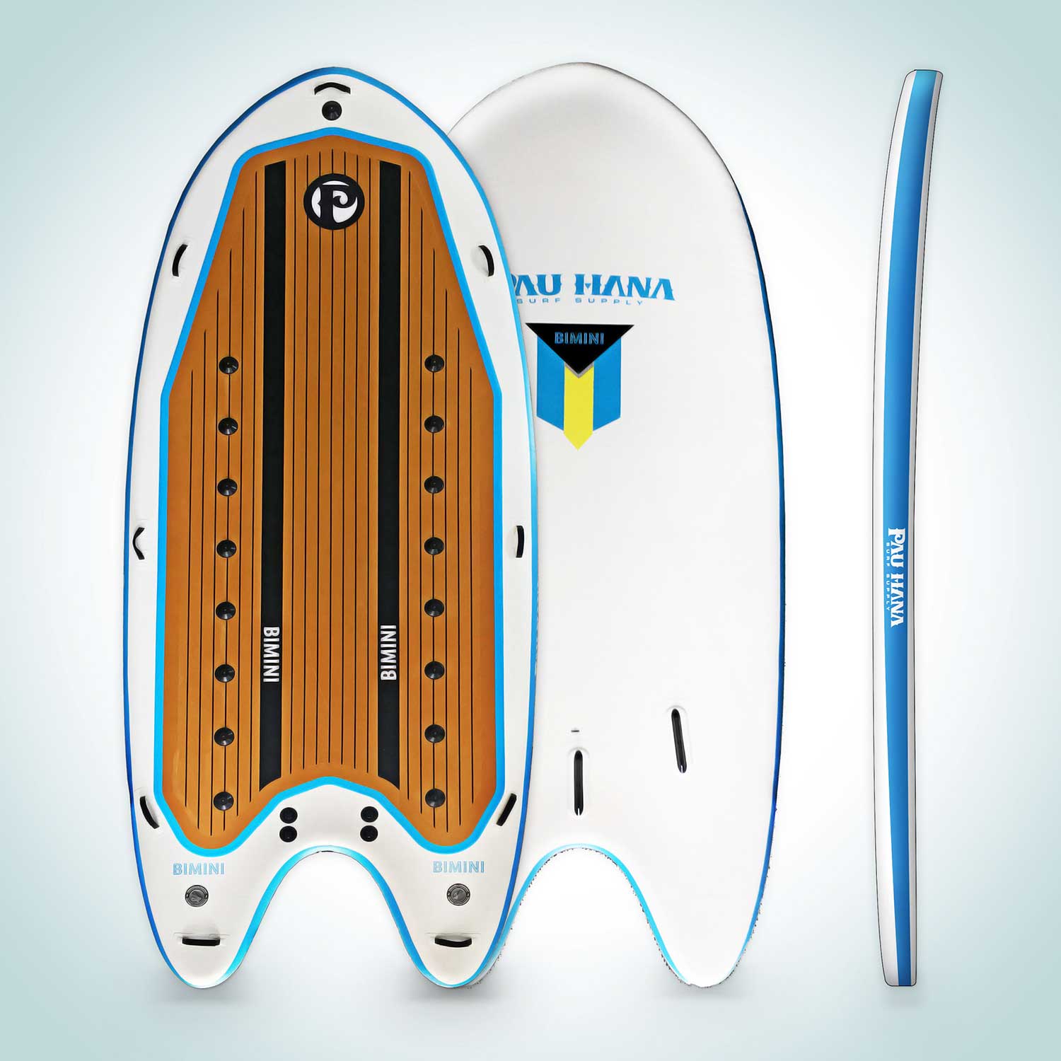The bimini skiff paddleboard size depicting graphic